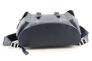 Louis Vuitton Christopher Epi PM Navy Blue in Epi Leather with Silver-tone  - US